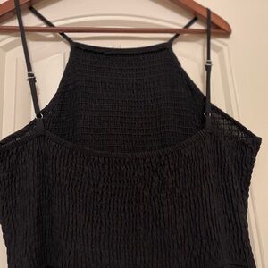 SHEIN Black Textured Dress